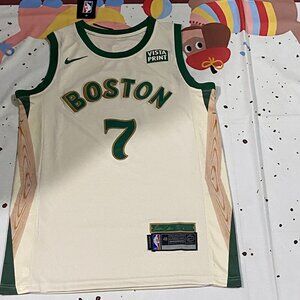 Milwaukee Bucks Player Brown 7 Off-White Jersey